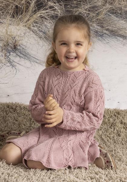 "Bølge" klänning - Viking Design 2613-7A Kit - 2-12 År - Viking Bambino