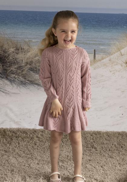 "Bølge" klänning - Viking Design 2613-7A Kit - 2-12 År - Viking Bambino