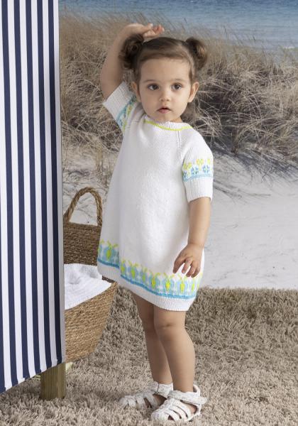 "Mariposa" Klänning - Viking Design 2613-5B Kit - 2-12 År - Viking Bambino