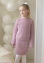 Mareng tröja och kjol  - Viking Design 2607-15 Kit - 2 - 12 år - Viking Alpaca Liten Storm