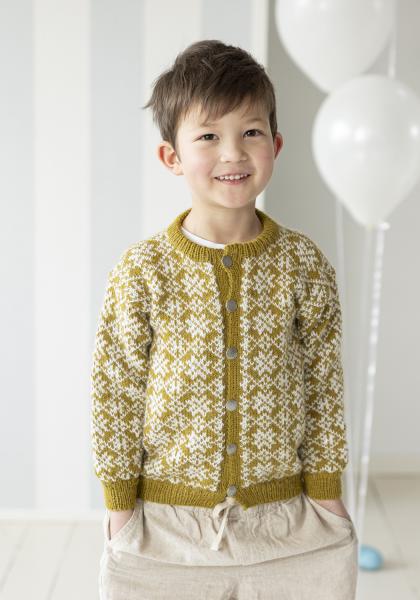 Birk cardigan - Viking Design 2607-13 Kit - 2 - 12 år - Viking Alpaca Liten Storm