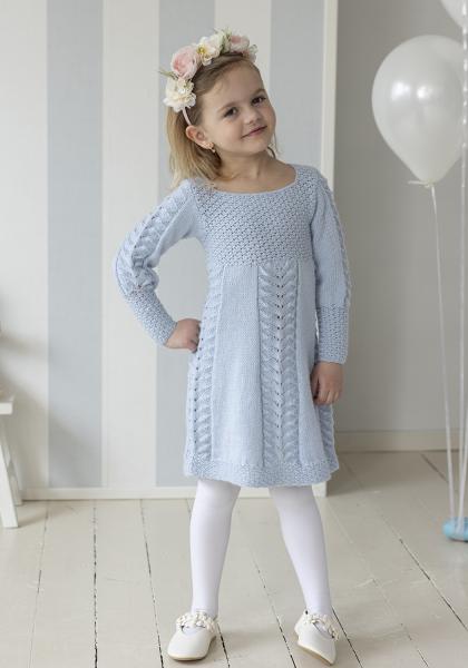 Julie klänning - Viking Design 2607-10B Kit - 1 - 12 år - Viking Alpaca Liten Storm