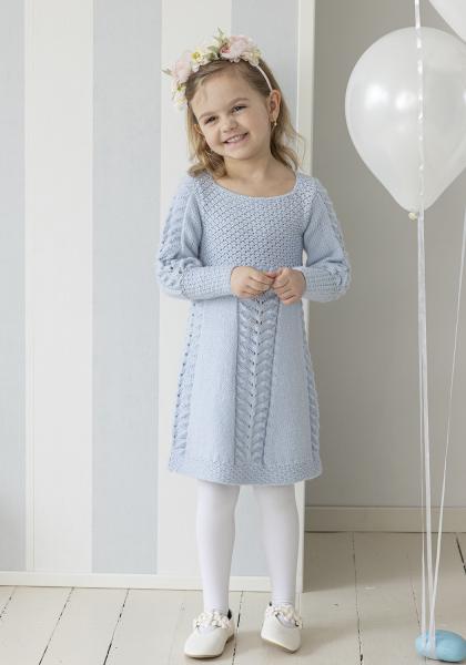 Julie klänning - Viking Design 2607-10B Kit - 1 - 12 år - Viking Alpaca Liten Storm