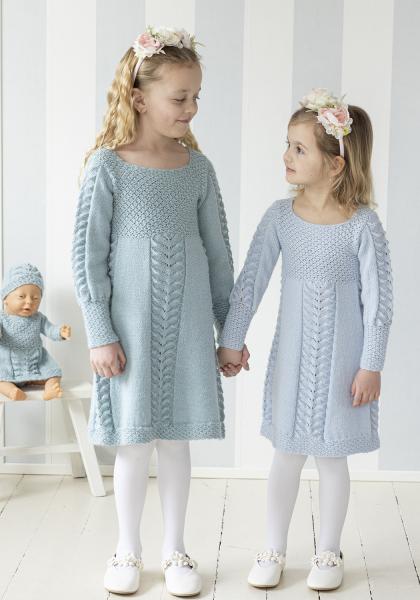 Julie klänning - Viking Design 2607-10B Kit - 1 - 12 år - Viking Alpaca Liten Storm