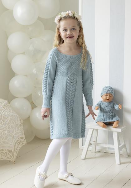 Julie klänning - Viking Design 2607-10A Kit - 1 - 12 år - Viking Alpaca Liten Storm