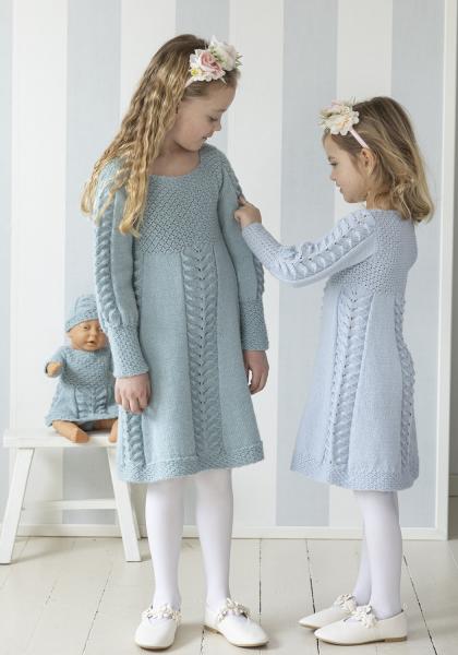 Julie klänning - Viking Design 2607-10A Kit - 1 - 12 år - Viking Alpaca Liten Storm