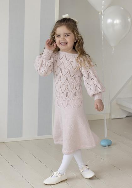 Tjørme klänning - Viking Design 2607-7B Kit - 2 - 12 år - Viking Alpaca Liten Storm