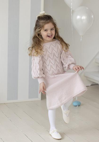 Tjørme klänning - Viking Design 2607-7B Kit - 2 - 12 år - Viking Alpaca Liten Storm