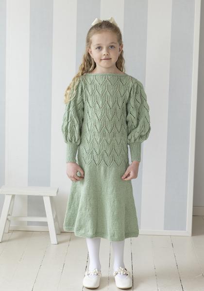 Tjørme klänning - Viking Design 2607-7A Kit - 2 - 12 år - Viking Alpaca Liten Storm