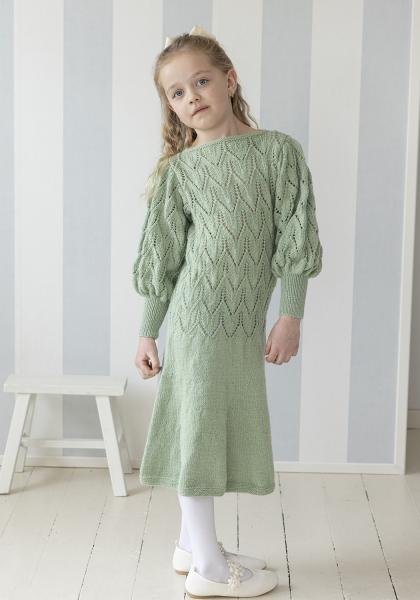 Tjørme klänning - Viking Design 2607-7A Kit - 2 - 12 år - Viking Alpaca Liten Storm