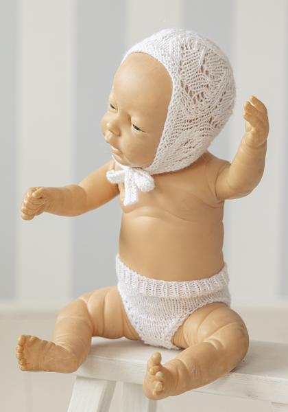 Lotus dockklänning - Viking Design 2607-3 Kit -  baby born - Viking Alpaca Liten Storm