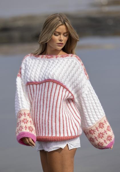 "Høstluft" Tröja - Viking Design 2620-1A Kit - XS-XXL - Viking Alpaca Bris